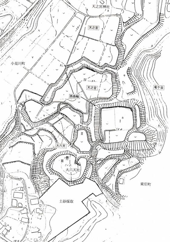 須賀山城跡概念図