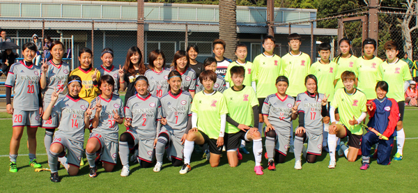 天津市のプロ女子サッカーチームが来葉