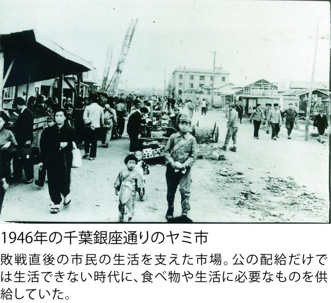 1946年の千葉銀座通りのヤミ市