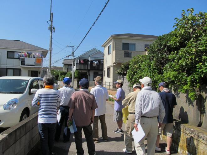 現地調査（まち歩き）の写真