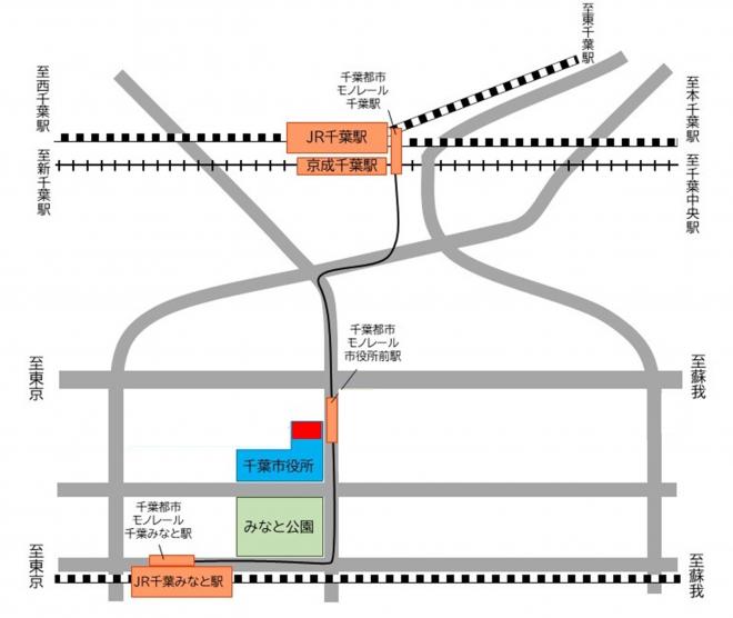 千葉みなと市民センターへのアクセス画像
