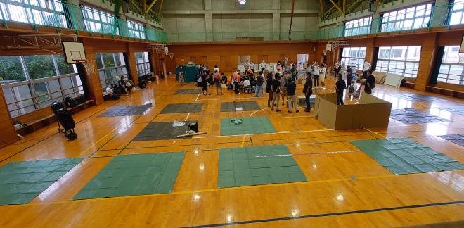 0828避難所内の様子