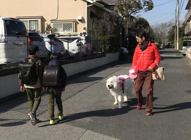 通学中の見守り