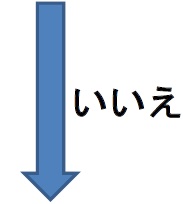 いいえ矢印2