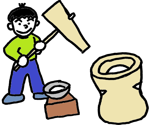 餅つき（カラー）