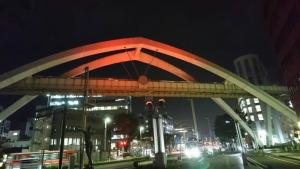 セントラルアーチライトアップ