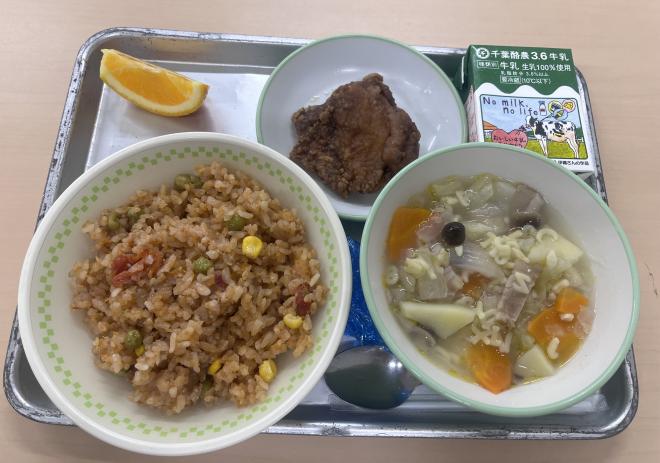 あすみが丘小学校給食2