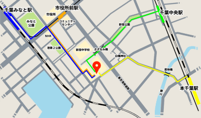 周辺地図と駅からのルート