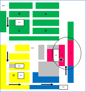 地下1階駐車場内図