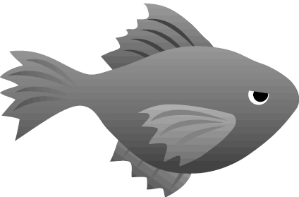 こころの体温計黒金魚