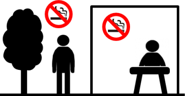敷地内禁煙図