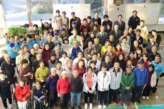 20200111いなげボッチャカップ全体集合写真