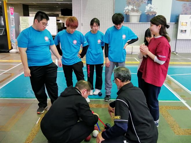 20200111いなげボッチャカップ準備の様子