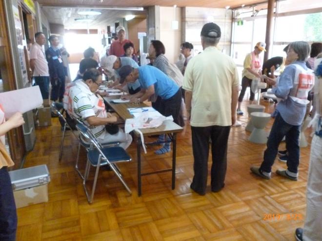 避難者受付の画像