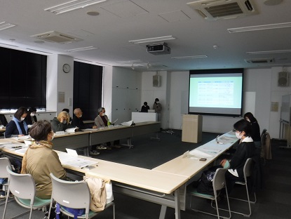 各支援団体による活動報告会の様子