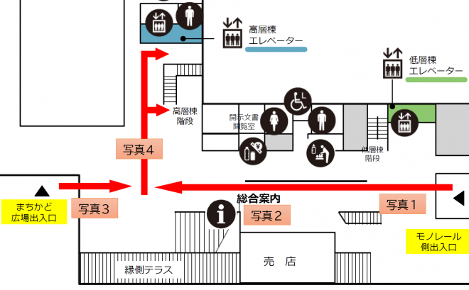 XL会議室案内図（1階）
