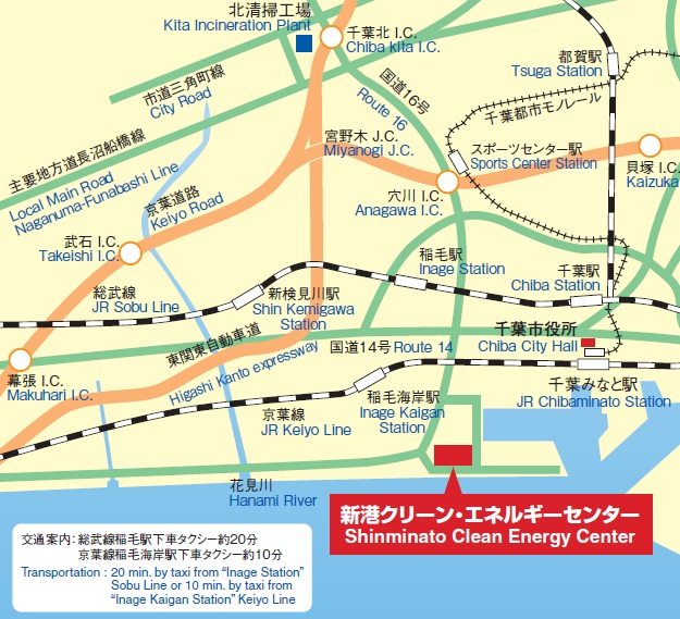 GuideMapToShinminatoCleanEnergyCenter