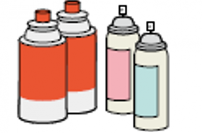 有害ごみのボンベ