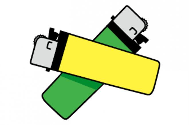 有害ごみのライター