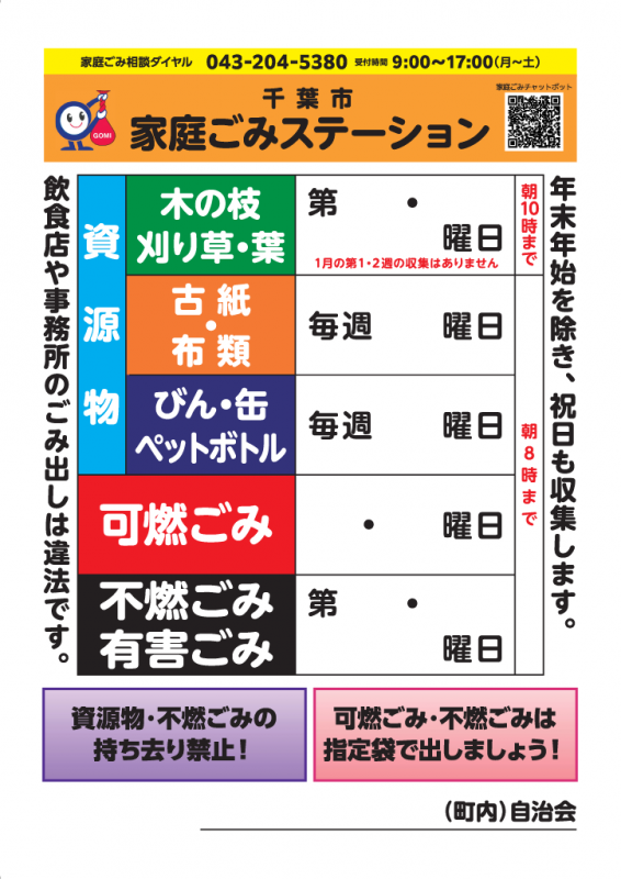 ごみステーション看板