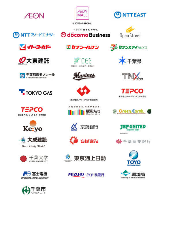 千葉市脱炭素先行地域推進コンソーシアム会員ロゴ画像（R7.8.29）