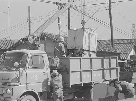 ダストボックスによるごみ収集