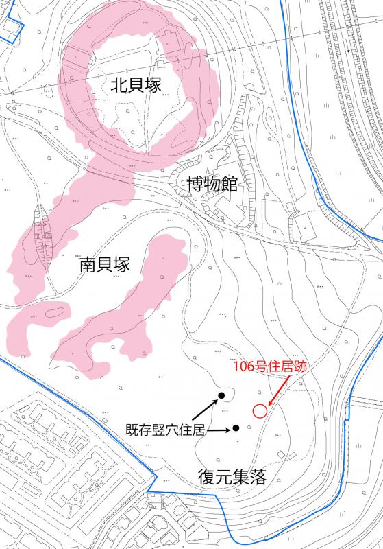 復元住居工事場所