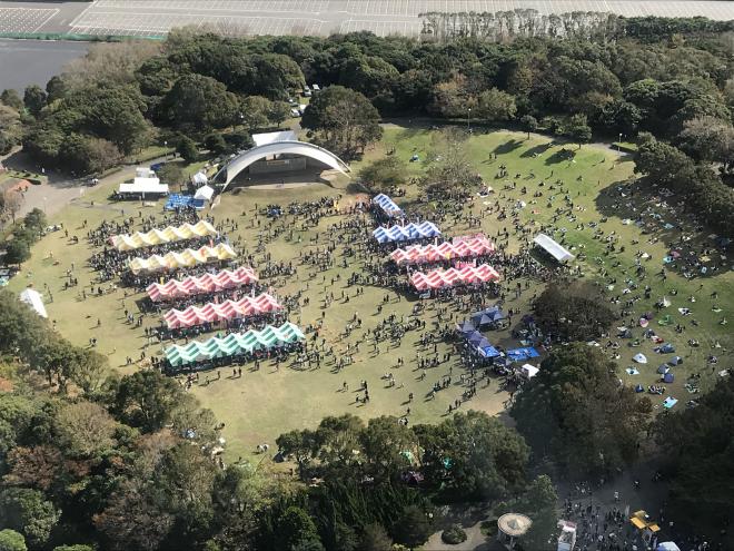 ポートパーク上空