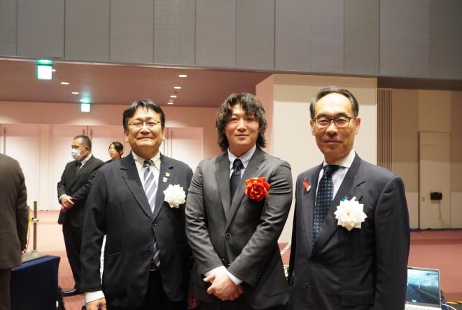 神谷千葉市長と大野埼玉県知事との記念撮影