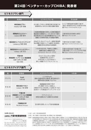ベンチャー・カップチラシ裏面