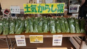 土気からし菜しょいか～ご販売会