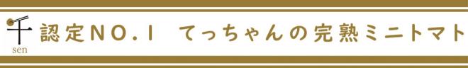 認定NO.1てっちゃんの完熟ミニトマト