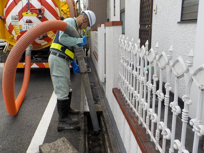 側溝清掃