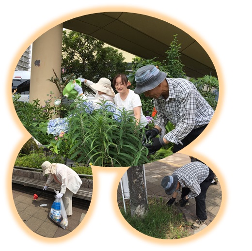 検見川浜駅前美化会01