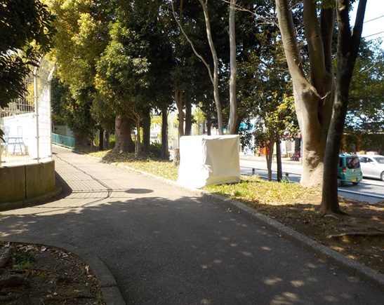 写真：土のうステーション