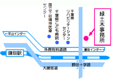 緑土木事務所周辺図