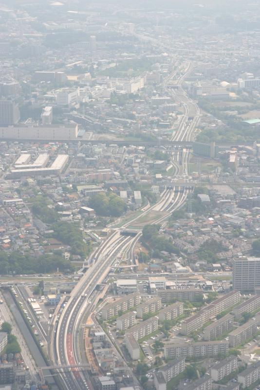 （路線全景）臨海方面から内陸方面 新港横戸町線