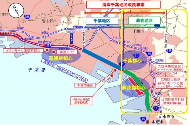 幕張町村田町線事業概要図