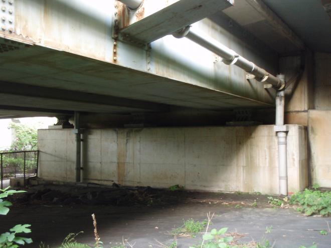 橋梁耐震補強施工前の写真