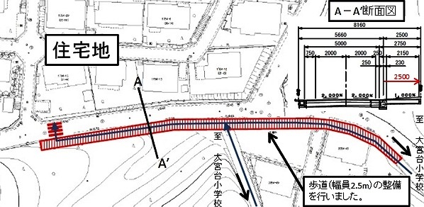 仁戸名平山歩道整備