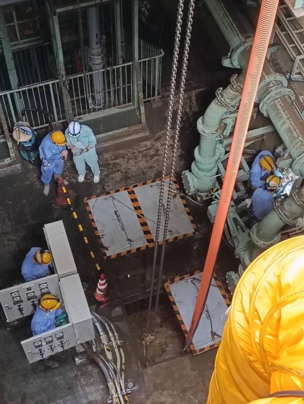 越智ポンプ場作業状況1