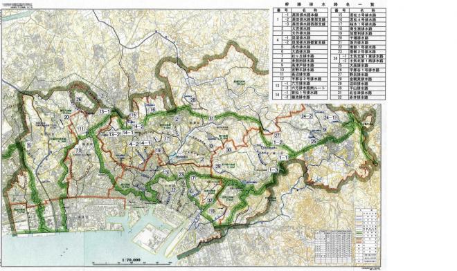 幹線排水路一覧図