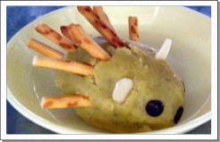 ハリネズミ型のスイートポテト