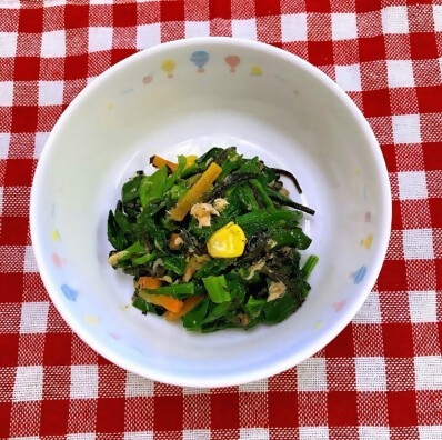 ほうれん草とひじきのサラダ