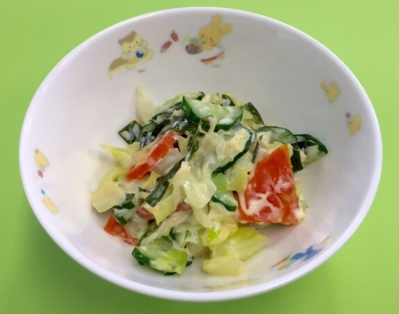 キャベツの味噌マヨネーズ和え