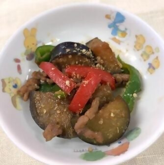 茄子とピーマンの味噌炒め