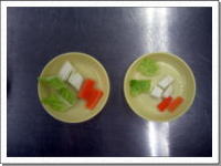 野菜の大きさの写真