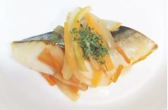 鯖のレモン風味焼