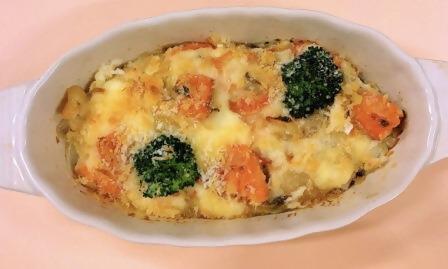 鮭とブロッコリーのグラタン