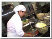 野菜の下処理の写真